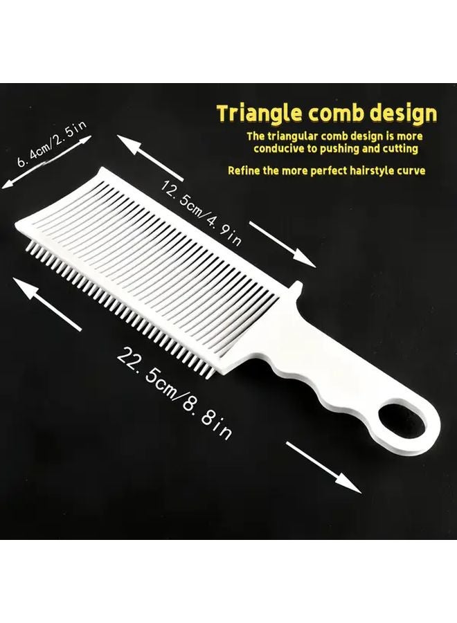 Professional Haircutting Comb For Men Precision Trimming And Blending White - Image 3